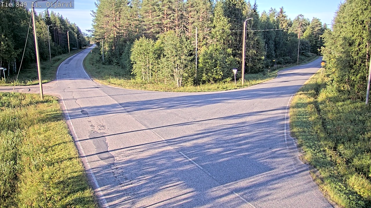 Weather Camera Image Road 849 Ii Oijärvi, Ii, Pohjois-Pohjanmaa