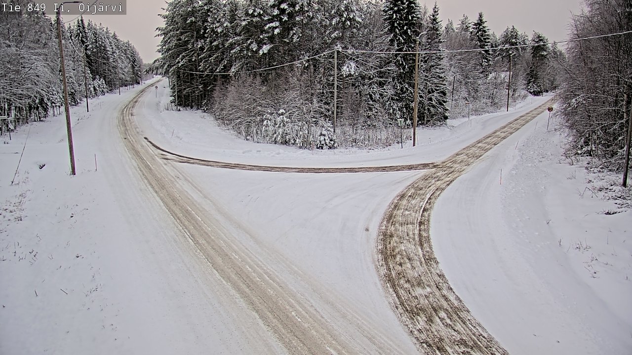 Weather Camera Image Väg 849 Ijo Oijärvi, Ii, Pohjois-Pohjanmaa