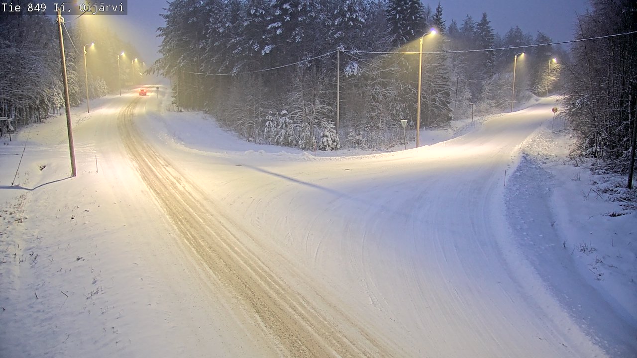 Weather Camera Image Väg 849 Ijo Oijärvi, Ii, Pohjois-Pohjanmaa