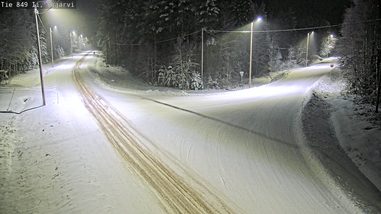 Weather Camera Image Väg 849 Ijo Oijärvi, Ii, Pohjois-Pohjanmaa