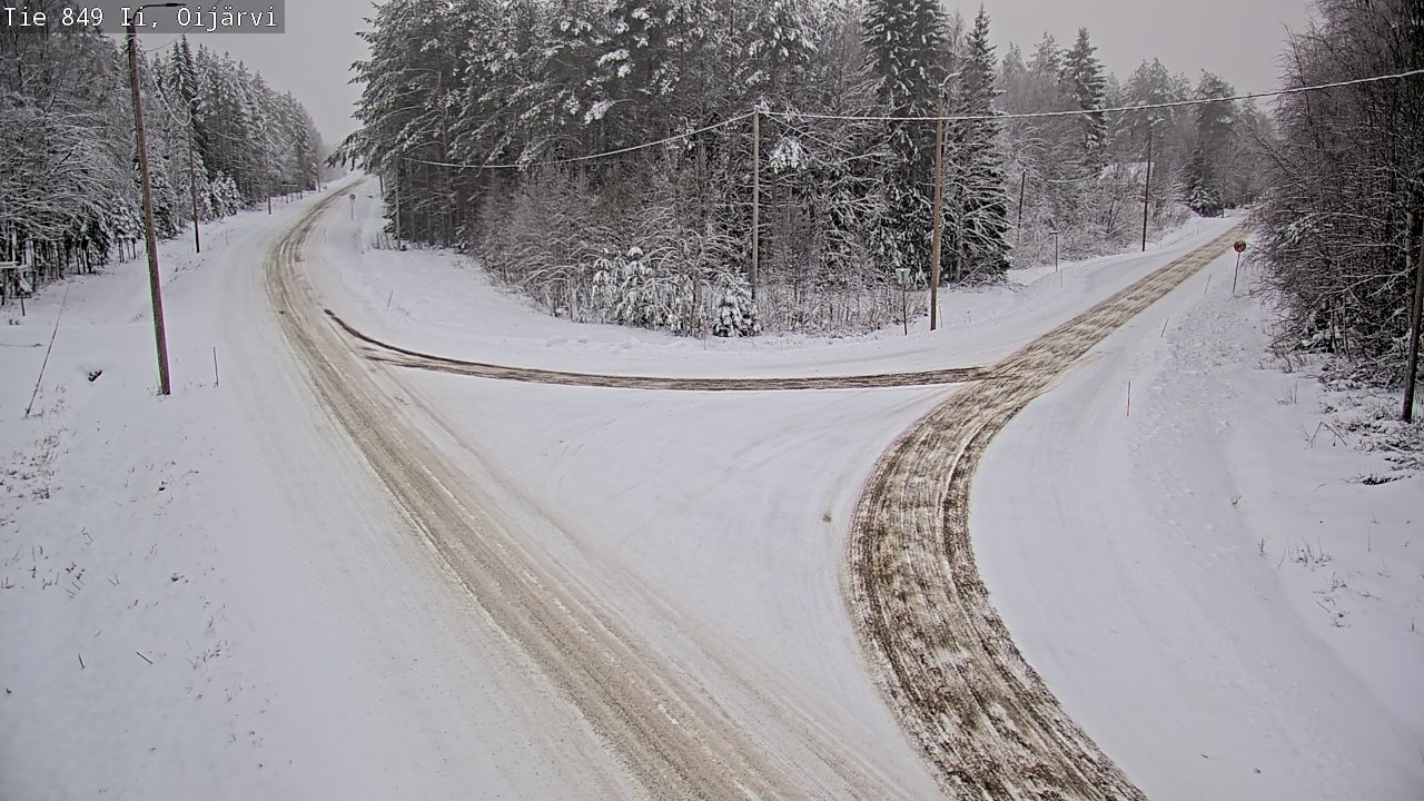 Weather Camera Image Väg 849 Ijo Oijärvi, Ii, Pohjois-Pohjanmaa