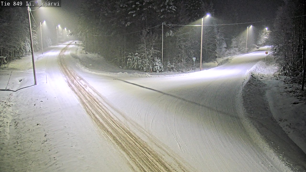 Weather Camera Image Väg 849 Ijo Oijärvi, Ii, Pohjois-Pohjanmaa