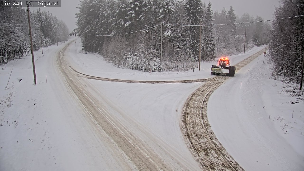 Weather Camera Image Väg 849 Ijo Oijärvi, Ii, Pohjois-Pohjanmaa
