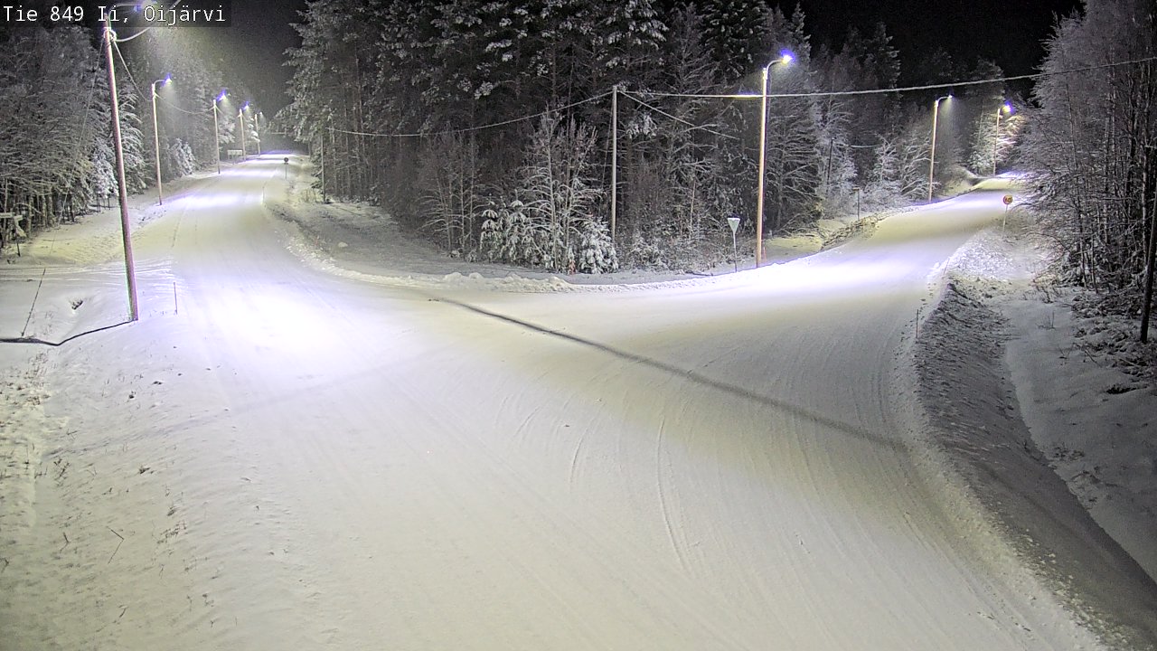 Weather Camera Image Väg 849 Ijo Oijärvi, Ii, Pohjois-Pohjanmaa