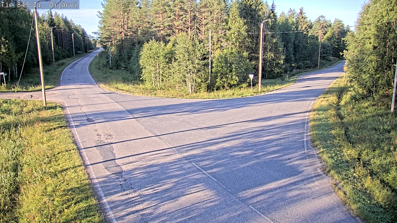 Weather Camera Image Road 849 Ii Oijärvi, Ii, Pohjois-Pohjanmaa
