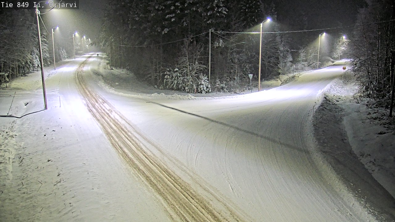 Weather Camera Image Väg 849 Ijo Oijärvi, Ii, Pohjois-Pohjanmaa