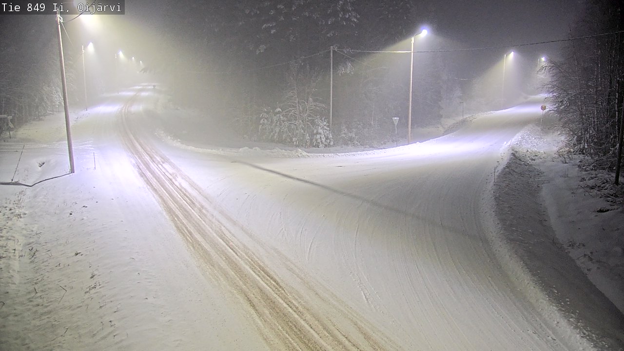 Weather Camera Image Väg 849 Ijo Oijärvi, Ii, Pohjois-Pohjanmaa