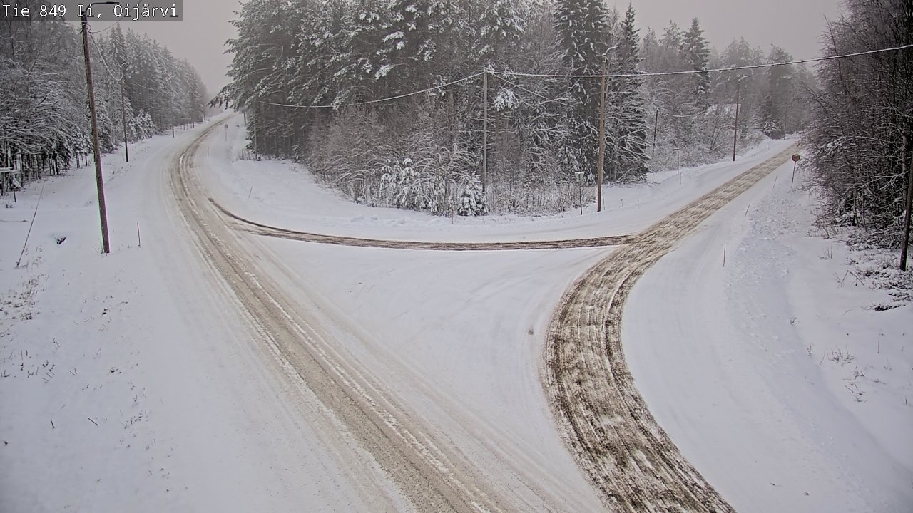 Weather Camera Image Väg 849 Ijo Oijärvi, Ii, Pohjois-Pohjanmaa
