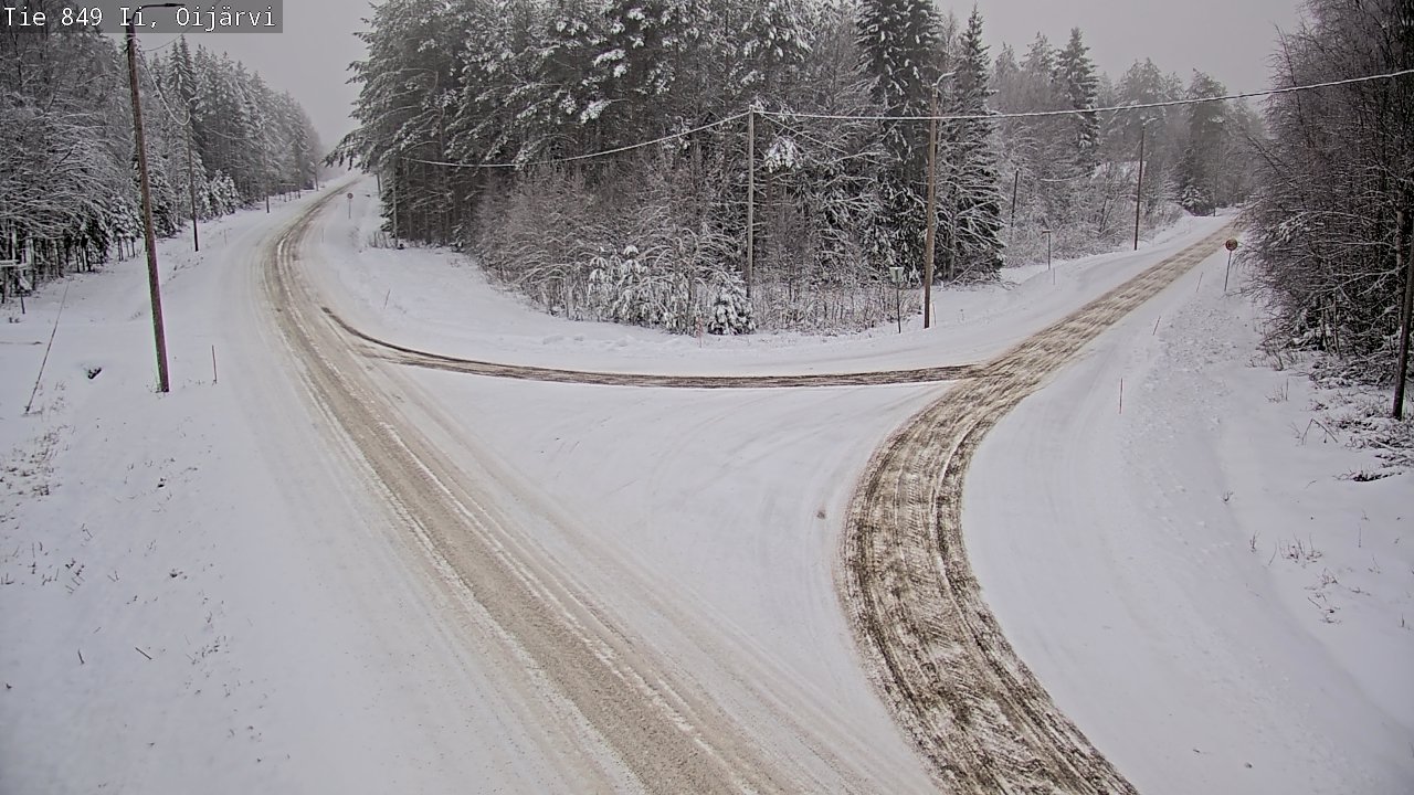Weather Camera Image Väg 849 Ijo Oijärvi, Ii, Pohjois-Pohjanmaa