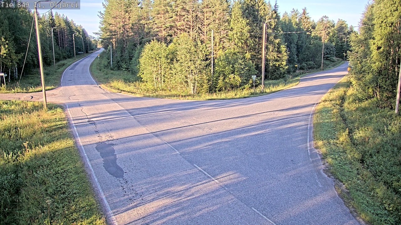 Weather Camera Image Road 849 Ii Oijärvi, Ii, Pohjois-Pohjanmaa