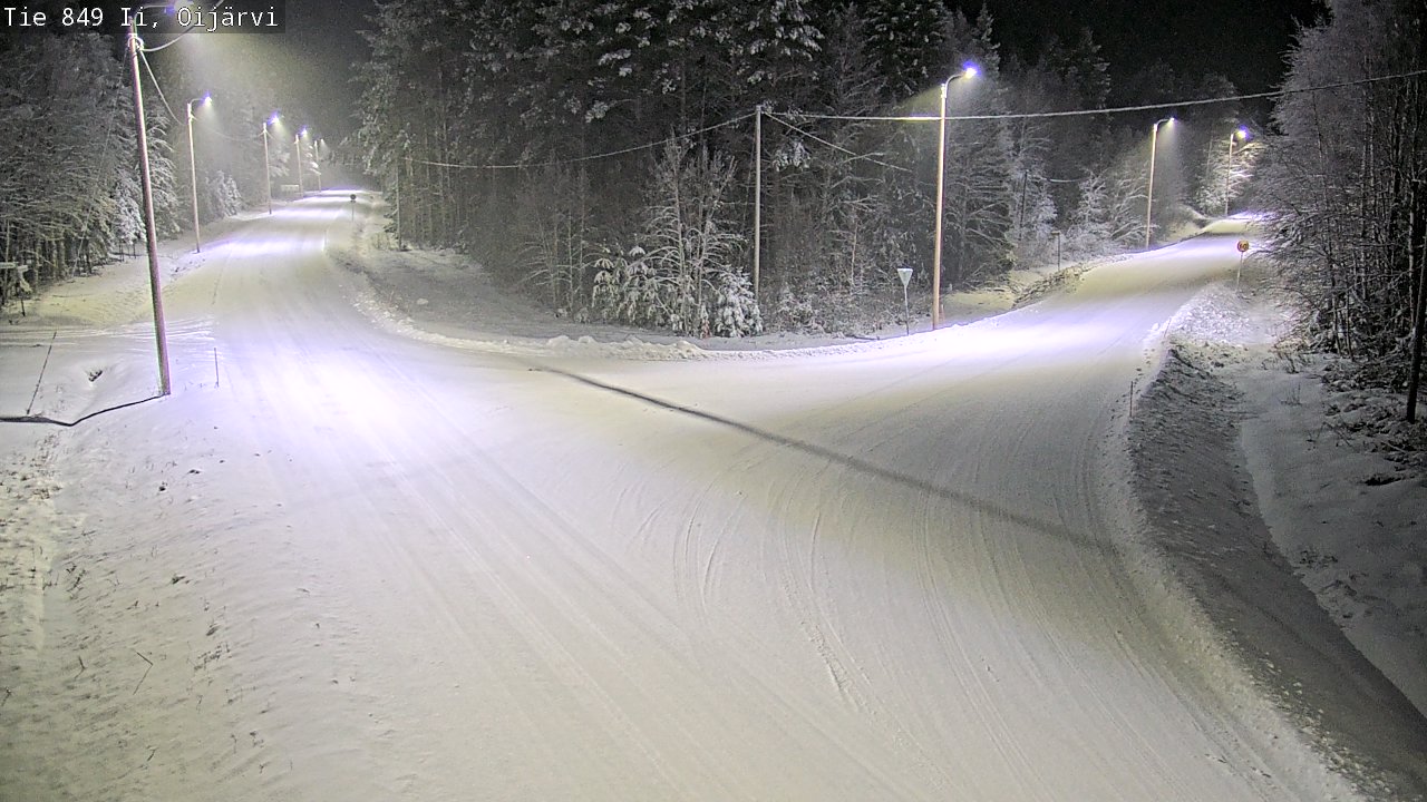 Weather Camera Image Väg 849 Ijo Oijärvi, Ii, Pohjois-Pohjanmaa