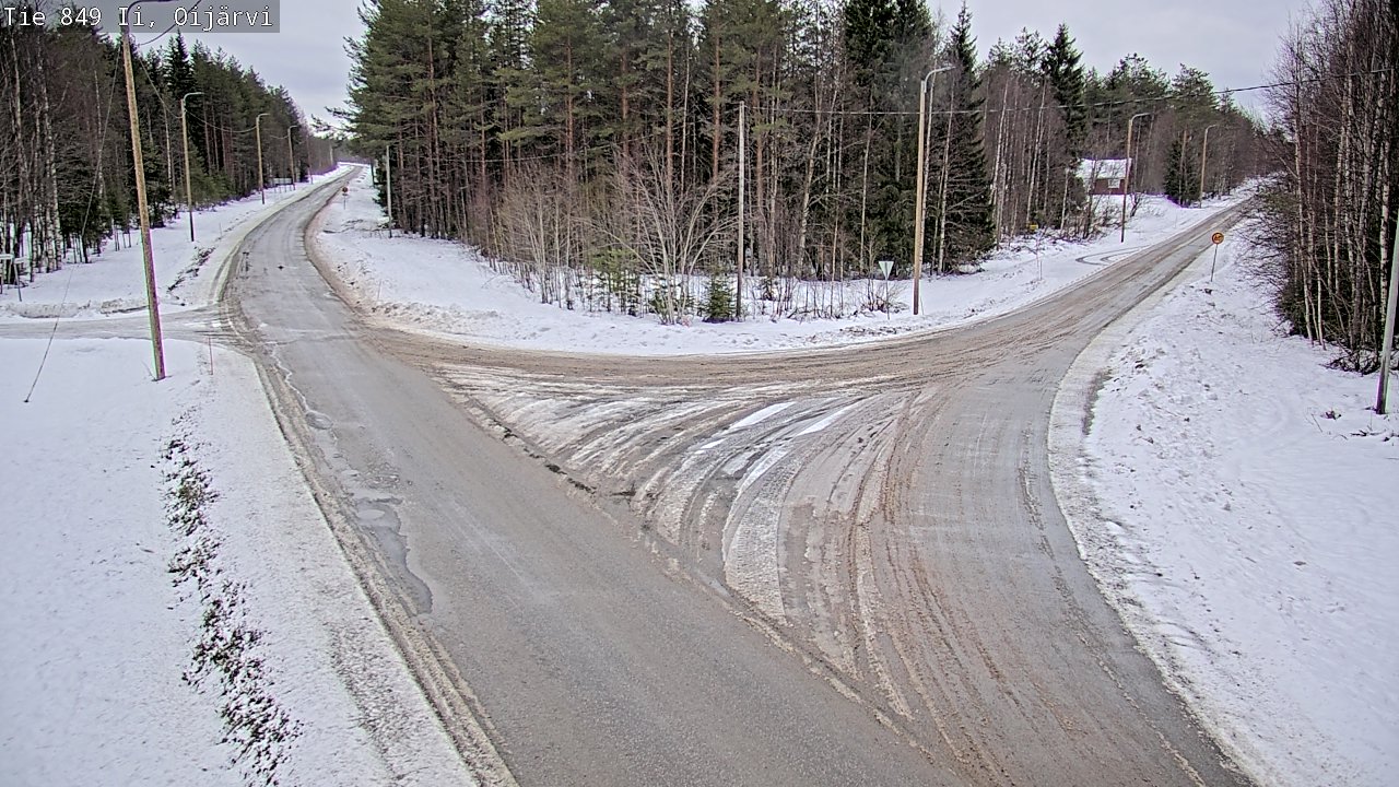 Weather Camera Image Road 849 Ii Oijärvi, Ii, Pohjois-Pohjanmaa