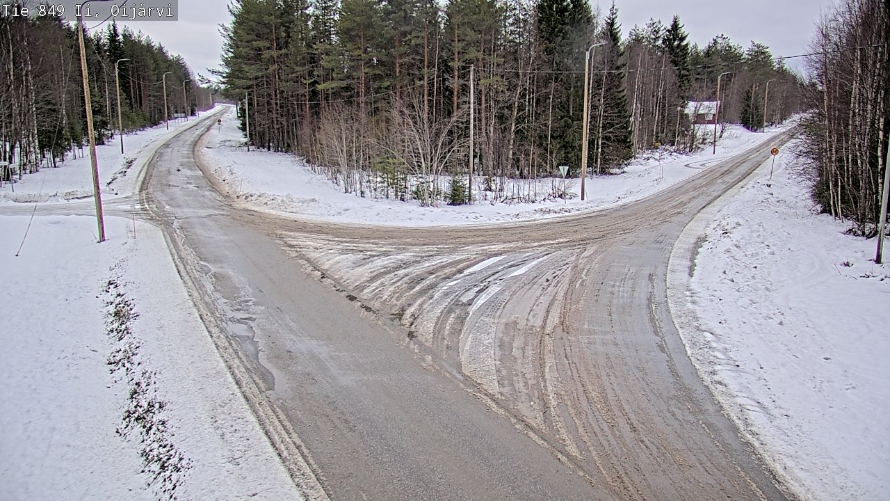 Weather Camera Image Road 849 Ii Oijärvi, Ii, Pohjois-Pohjanmaa