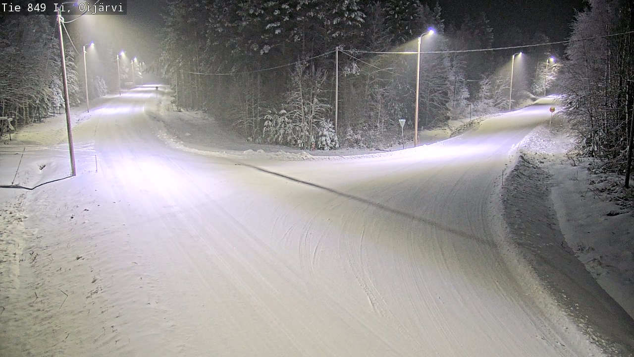 Weather Camera Image Väg 849 Ijo Oijärvi, Ii, Pohjois-Pohjanmaa