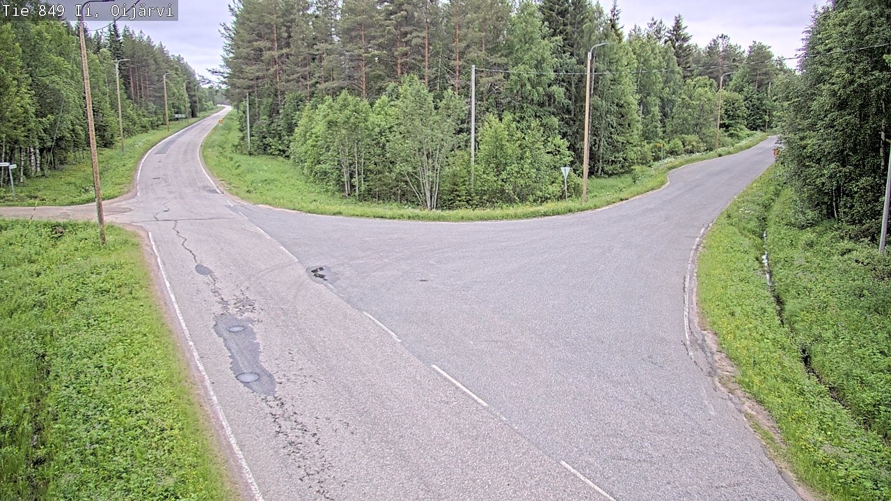 Weather Camera Image Road 849 Ii Oijärvi, Ii, Pohjois-Pohjanmaa