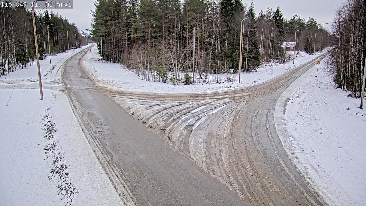 Weather Camera Image Road 849 Ii Oijärvi, Ii, Pohjois-Pohjanmaa