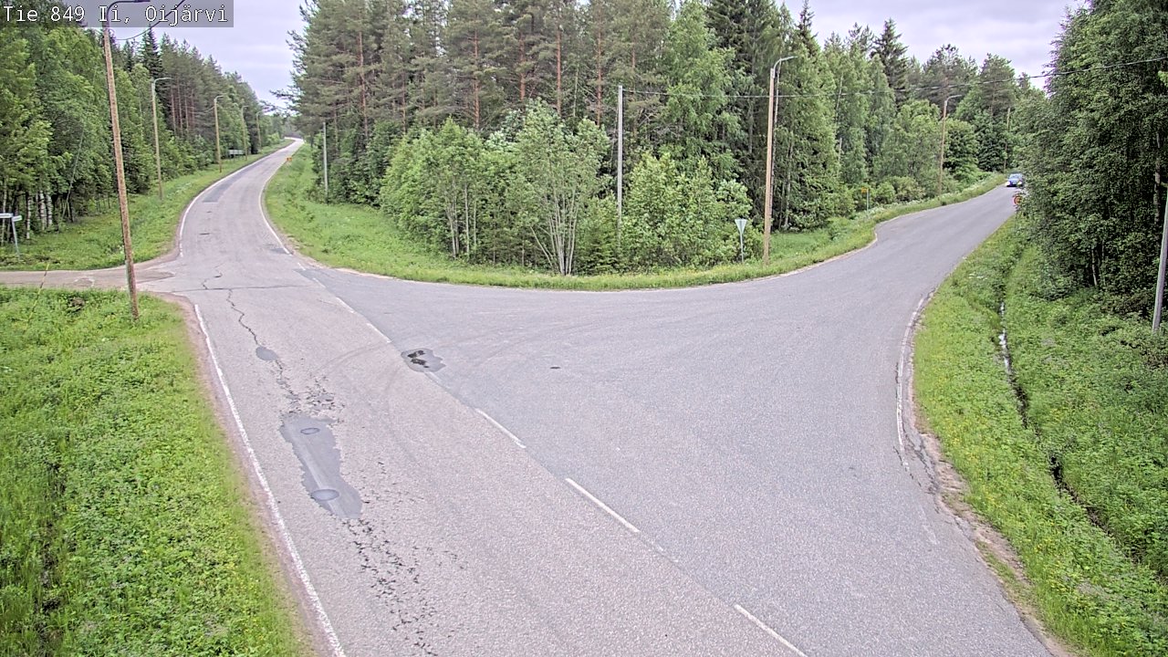 Weather Camera Image Road 849 Ii Oijärvi, Ii, Pohjois-Pohjanmaa