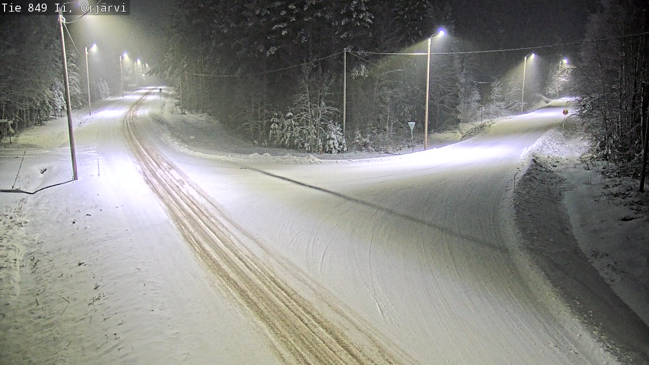 Weather Camera Image Väg 849 Ijo Oijärvi, Ii, Pohjois-Pohjanmaa
