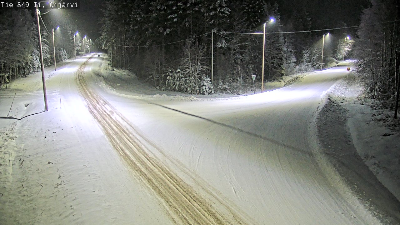 Weather Camera Image Väg 849 Ijo Oijärvi, Ii, Pohjois-Pohjanmaa