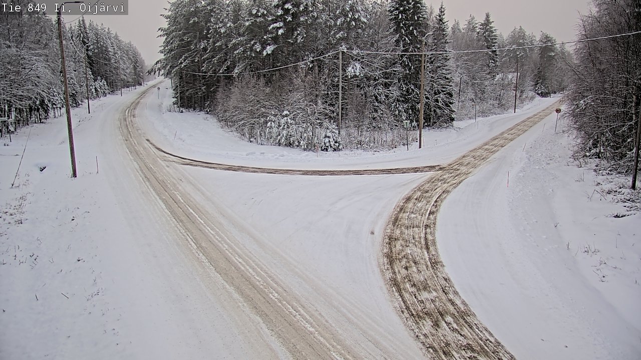 Weather Camera Image Väg 849 Ijo Oijärvi, Ii, Pohjois-Pohjanmaa