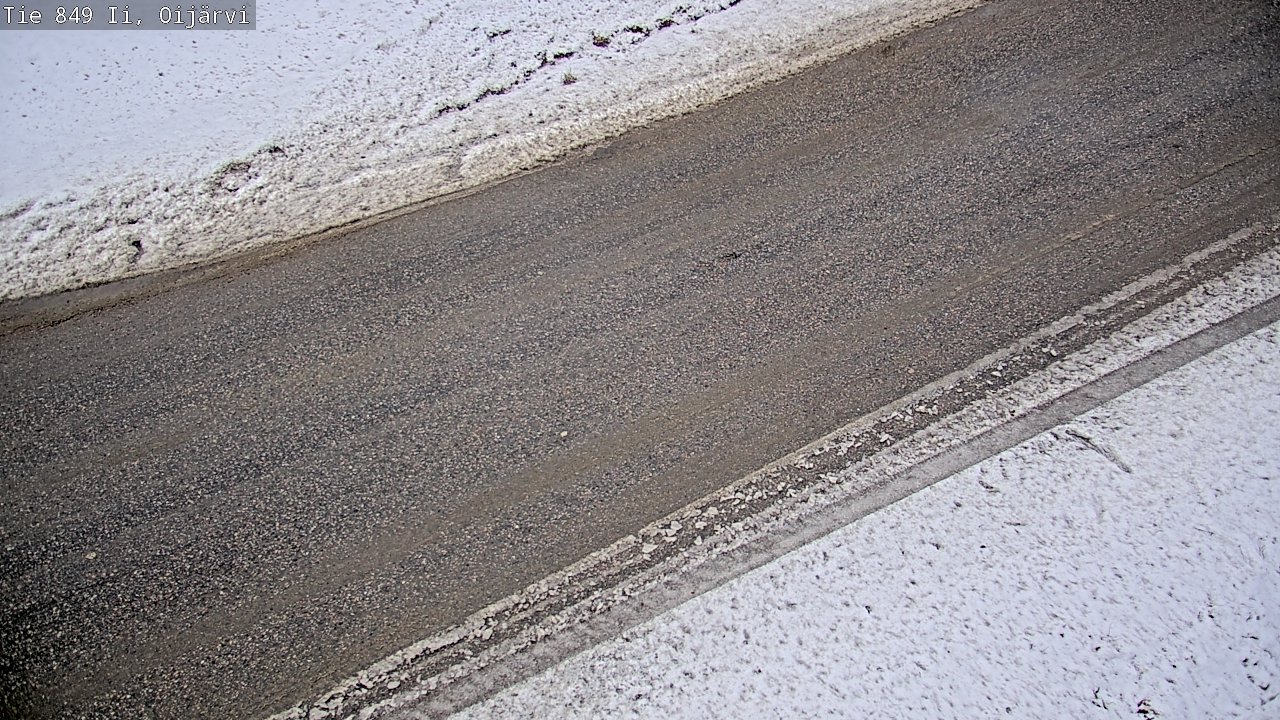 Weather Camera Image Väg 849 Ijo Oijärvi, Ii, Pohjois-Pohjanmaa