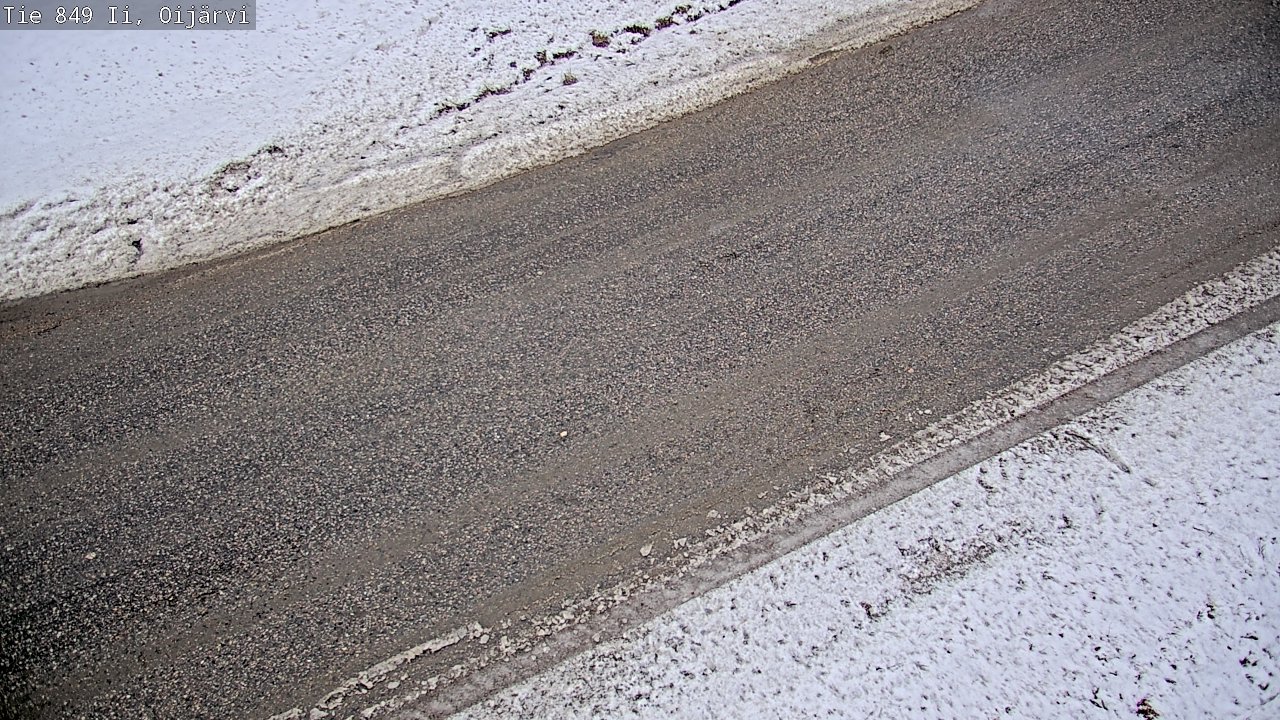 Weather Camera Image Väg 849 Ijo Oijärvi, Ii, Pohjois-Pohjanmaa
