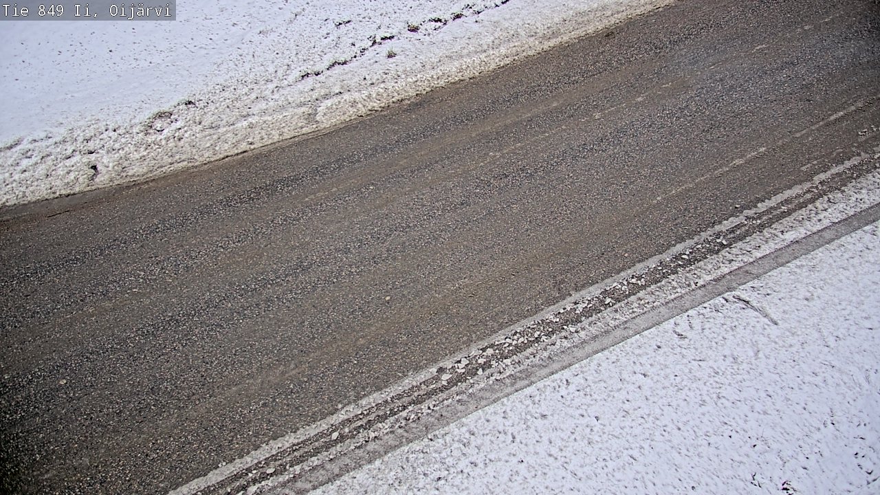 Weather Camera Image Väg 849 Ijo Oijärvi, Ii, Pohjois-Pohjanmaa