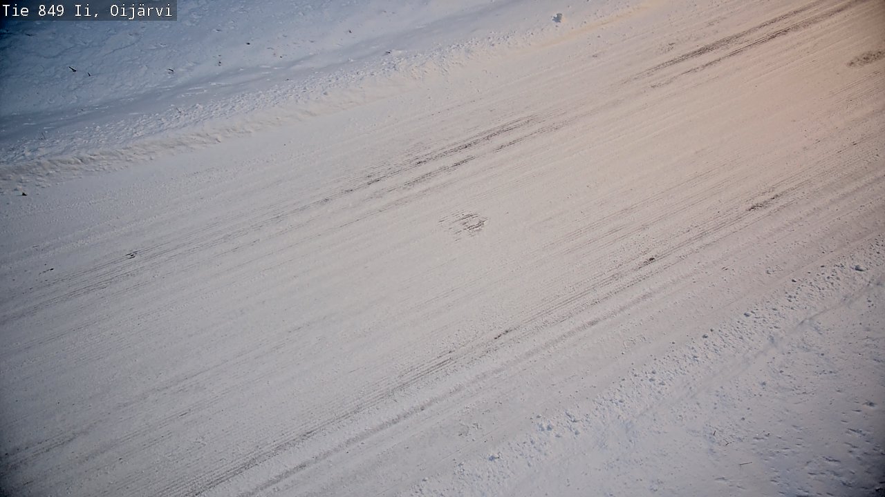 Weather Camera Image Väg 849 Ijo Oijärvi, Ii, Pohjois-Pohjanmaa