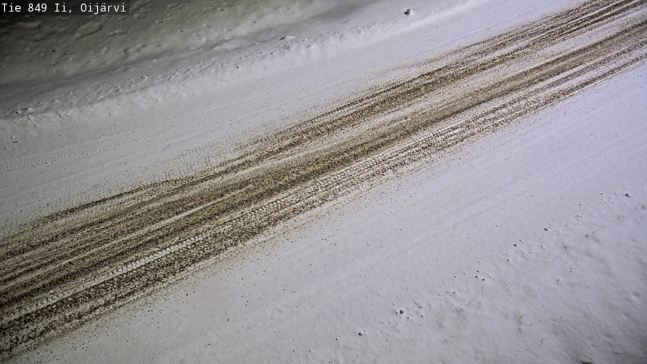Weather Camera Image Väg 849 Ijo Oijärvi, Ii, Pohjois-Pohjanmaa