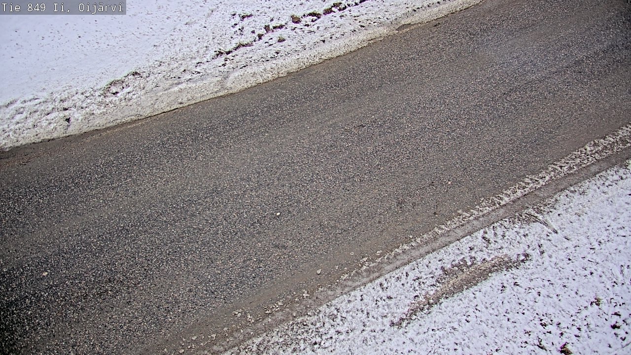Weather Camera Image Road 849 Ii Oijärvi, Ii, Pohjois-Pohjanmaa