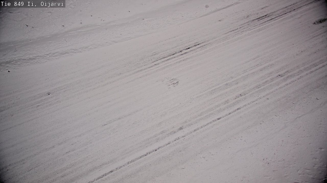 Weather Camera Image Väg 849 Ijo Oijärvi, Ii, Pohjois-Pohjanmaa