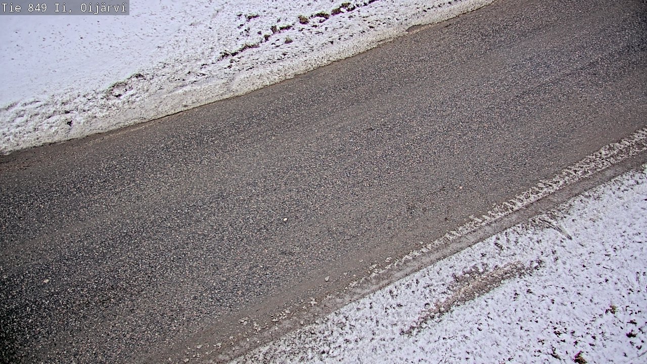 Weather Camera Image Road 849 Ii Oijärvi, Ii, Pohjois-Pohjanmaa