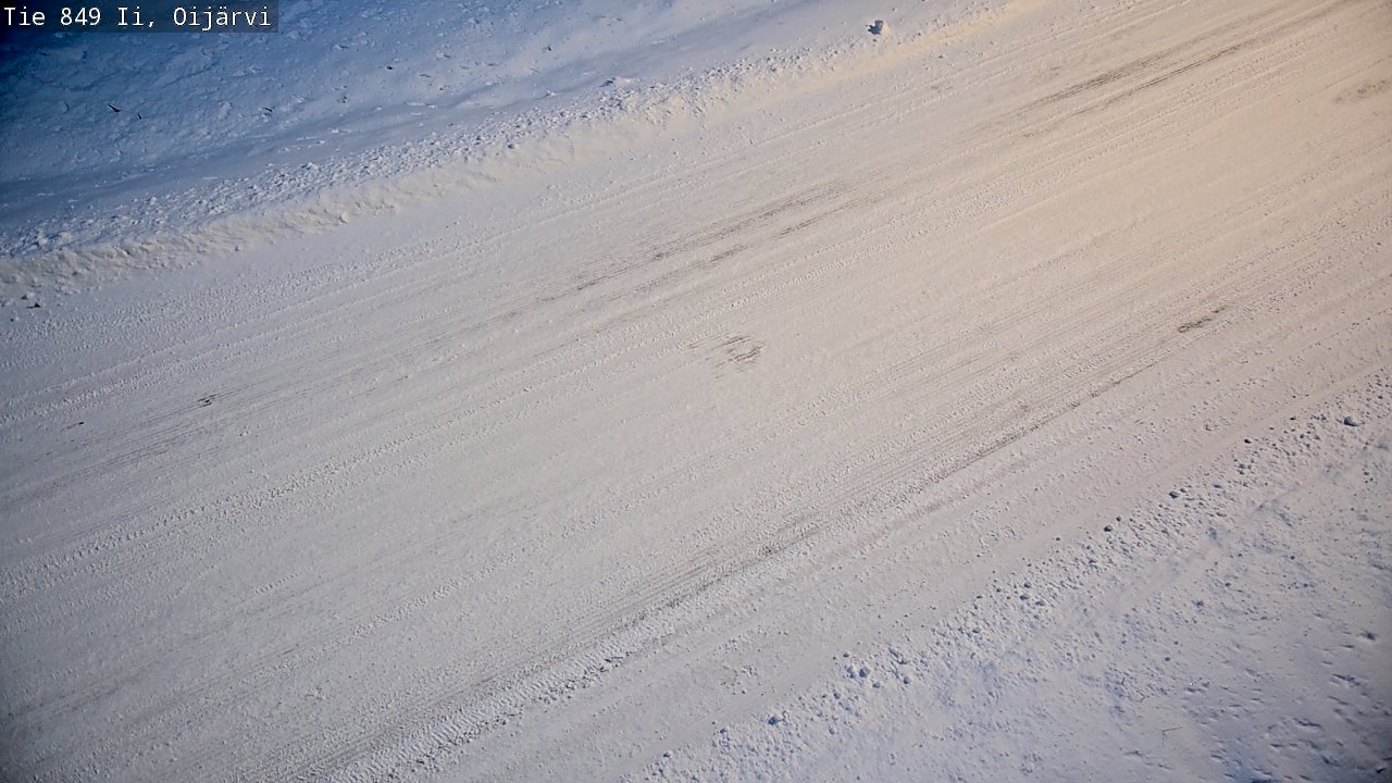 Weather Camera Image Väg 849 Ijo Oijärvi, Ii, Pohjois-Pohjanmaa