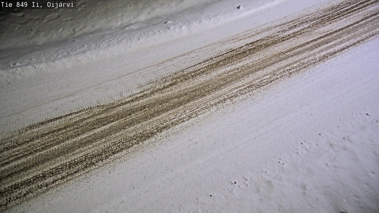 Weather Camera Image Väg 849 Ijo Oijärvi, Ii, Pohjois-Pohjanmaa