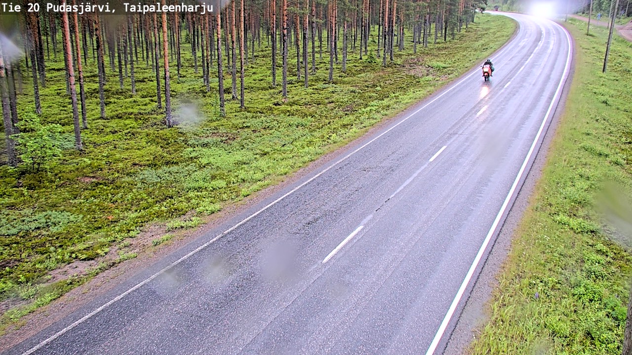 Kelikamerat Kuva Tie 20 Pudasjärvi, Taipaleenharju, Pudasjärvi, Pohjois-Pohjanmaa