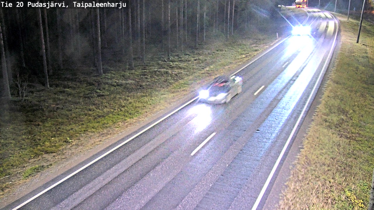 Kelikamerat Kuva Tie 20 Pudasjärvi, Taipaleenharju, Pudasjärvi, Pohjois-Pohjanmaa