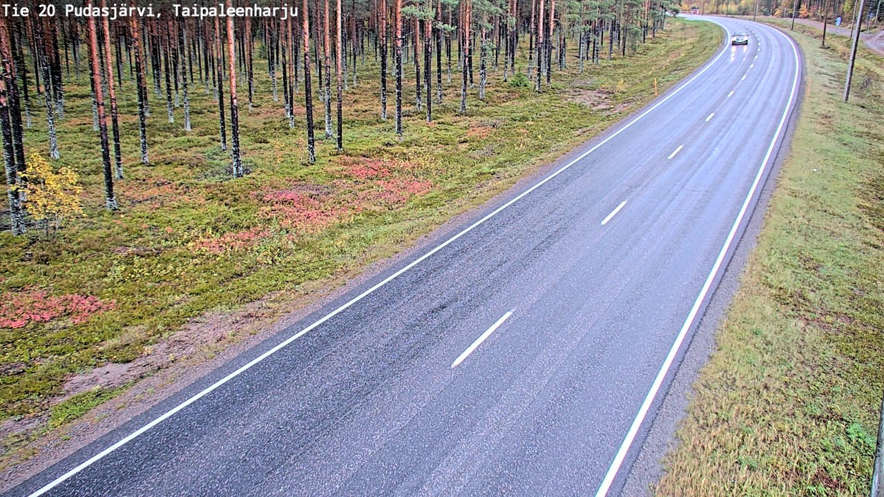 Kelikamerat Kuva Tie 20 Pudasjärvi, Taipaleenharju, Pudasjärvi, Pohjois-Pohjanmaa