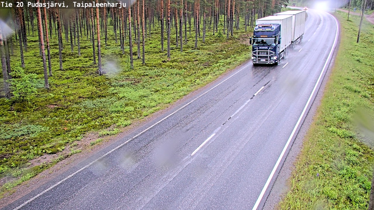 Kelikamerat Kuva Tie 20 Pudasjärvi, Taipaleenharju, Pudasjärvi, Pohjois-Pohjanmaa