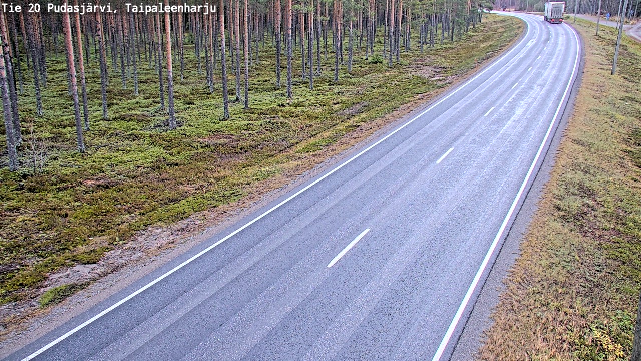 Kelikamerat Kuva Tie 20 Pudasjärvi, Taipaleenharju, Pudasjärvi, Pohjois-Pohjanmaa