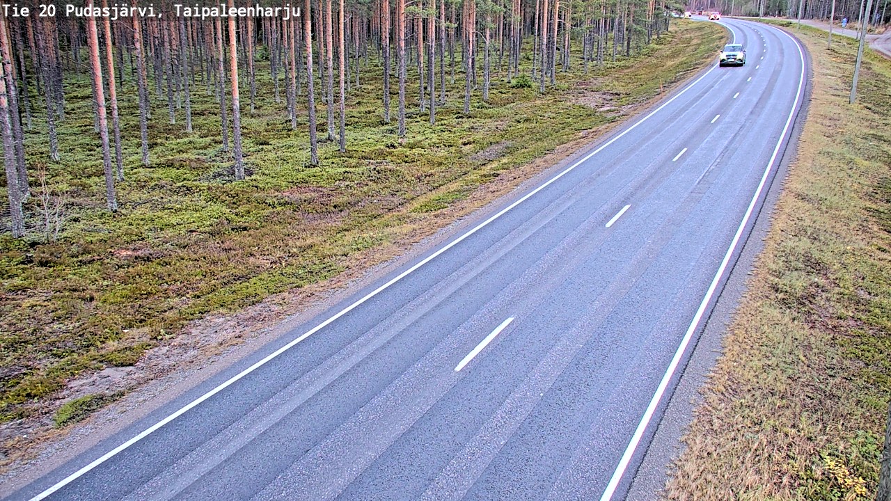 Kelikamerat Kuva Tie 20 Pudasjärvi, Taipaleenharju, Pudasjärvi, Pohjois-Pohjanmaa