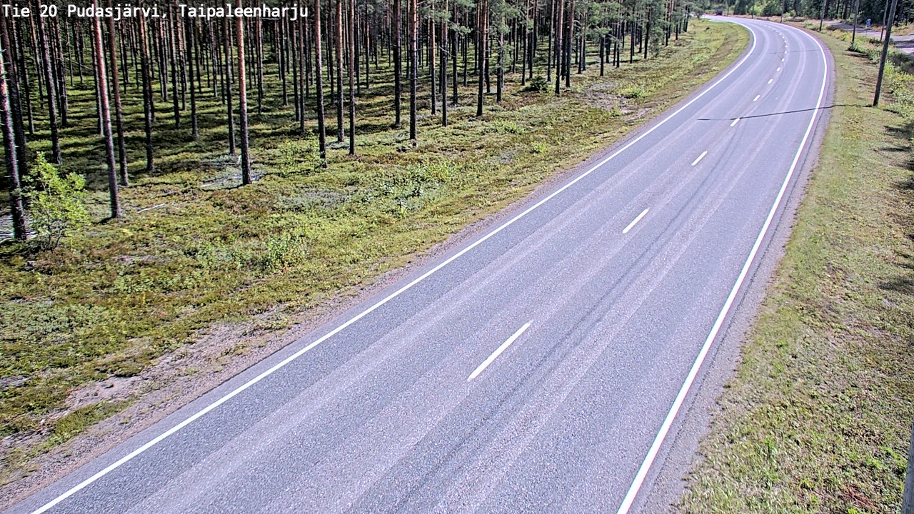 Kelikamerat Kuva Tie 20 Pudasjärvi, Taipaleenharju, Pudasjärvi, Pohjois-Pohjanmaa