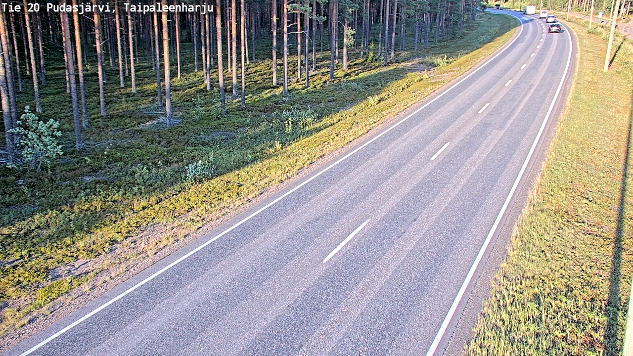 Kelikamerat Kuva Tie 20 Pudasjärvi, Taipaleenharju, Pudasjärvi, Pohjois-Pohjanmaa