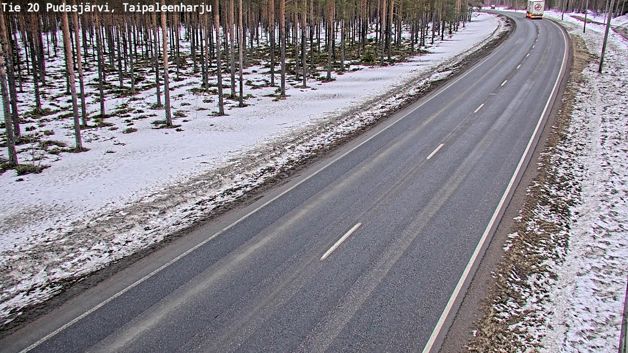 Kelikamerat Kuva Tie 20 Pudasjärvi, Taipaleenharju, Pudasjärvi, Pohjois-Pohjanmaa