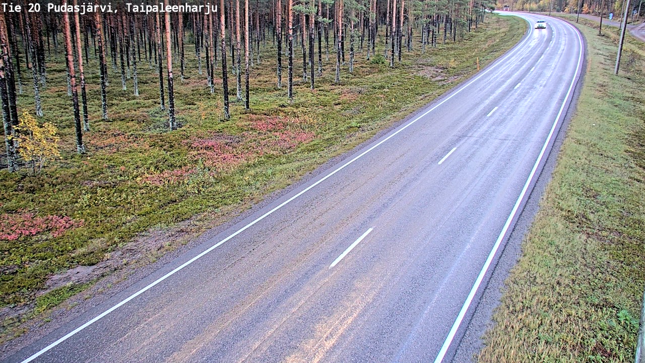 Kelikamerat Kuva Tie 20 Pudasjärvi, Taipaleenharju, Pudasjärvi, Pohjois-Pohjanmaa