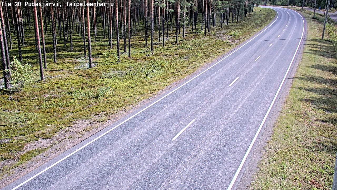 Kelikamerat Kuva Tie 20 Pudasjärvi, Taipaleenharju, Pudasjärvi, Pohjois-Pohjanmaa