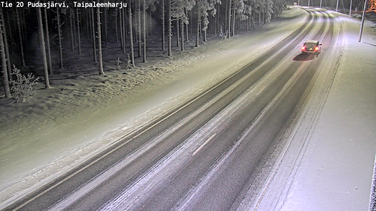 Kelikamerat Kuva Tie 20 Pudasjärvi, Taipaleenharju, Pudasjärvi, Pohjois-Pohjanmaa