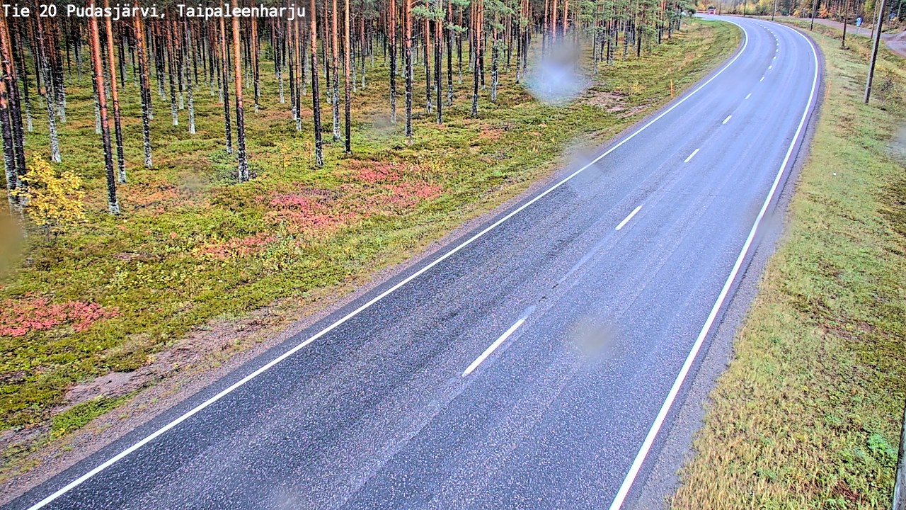Kelikamerat Kuva Tie 20 Pudasjärvi, Taipaleenharju, Pudasjärvi, Pohjois-Pohjanmaa