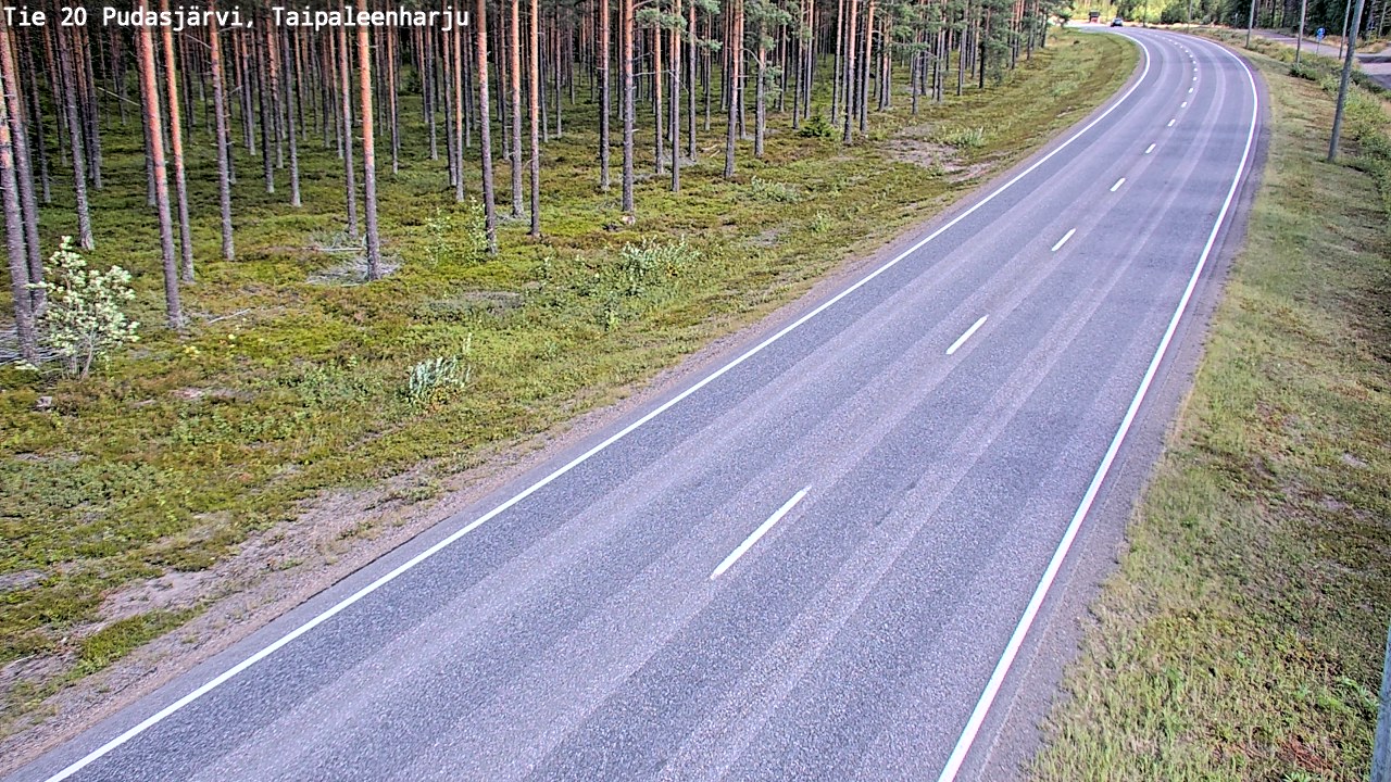 Kelikamerat Kuva Tie 20 Pudasjärvi, Taipaleenharju, Pudasjärvi, Pohjois-Pohjanmaa