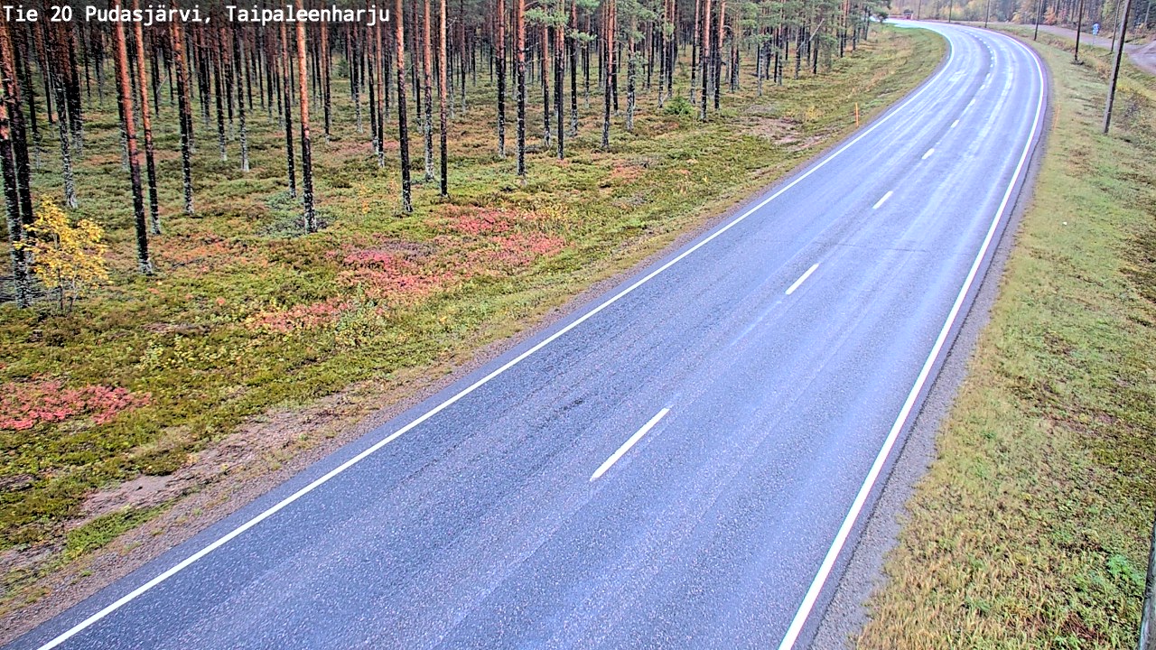 Kelikamerat Kuva Tie 20 Pudasjärvi, Taipaleenharju, Pudasjärvi, Pohjois-Pohjanmaa