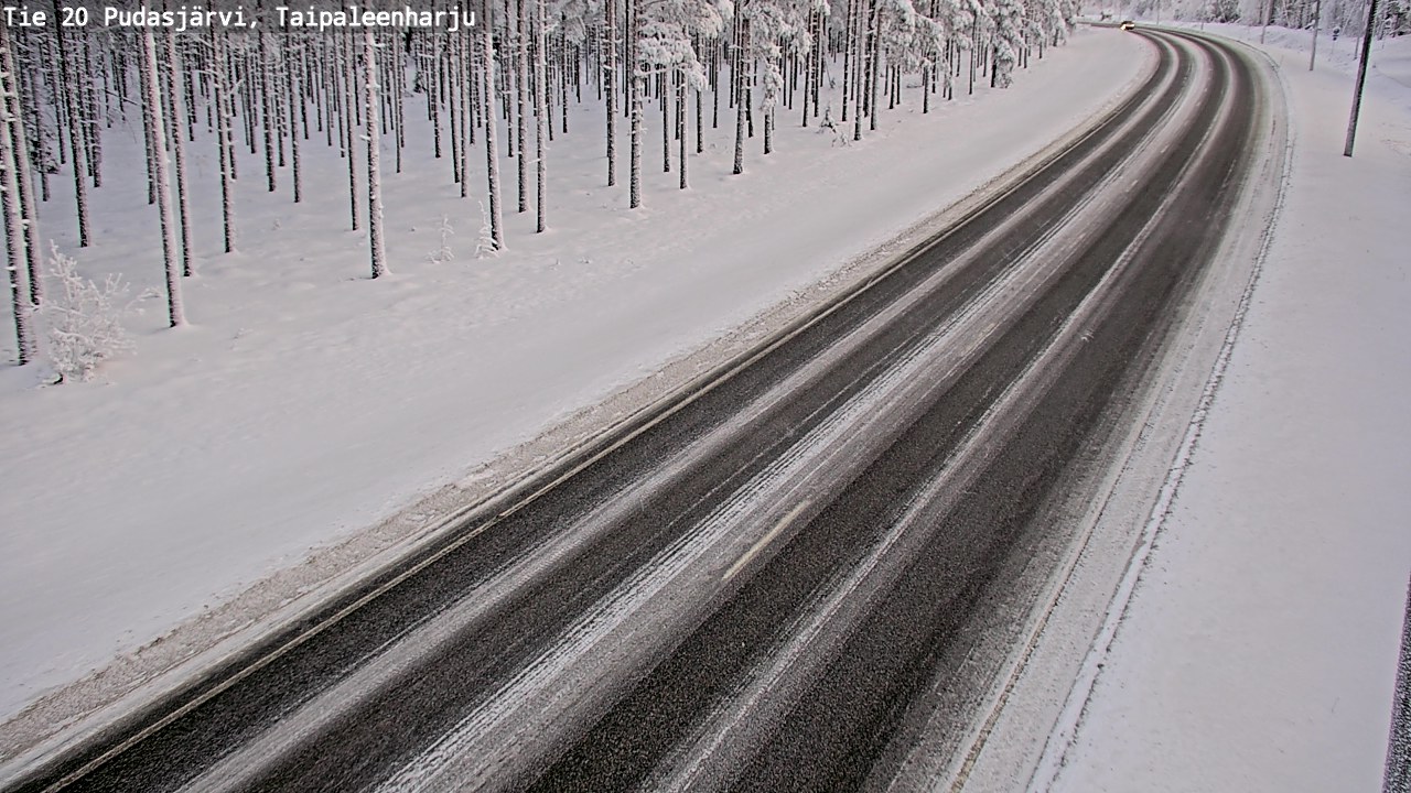 Kelikamerat Kuva Tie 20 Pudasjärvi, Taipaleenharju, Pudasjärvi, Pohjois-Pohjanmaa